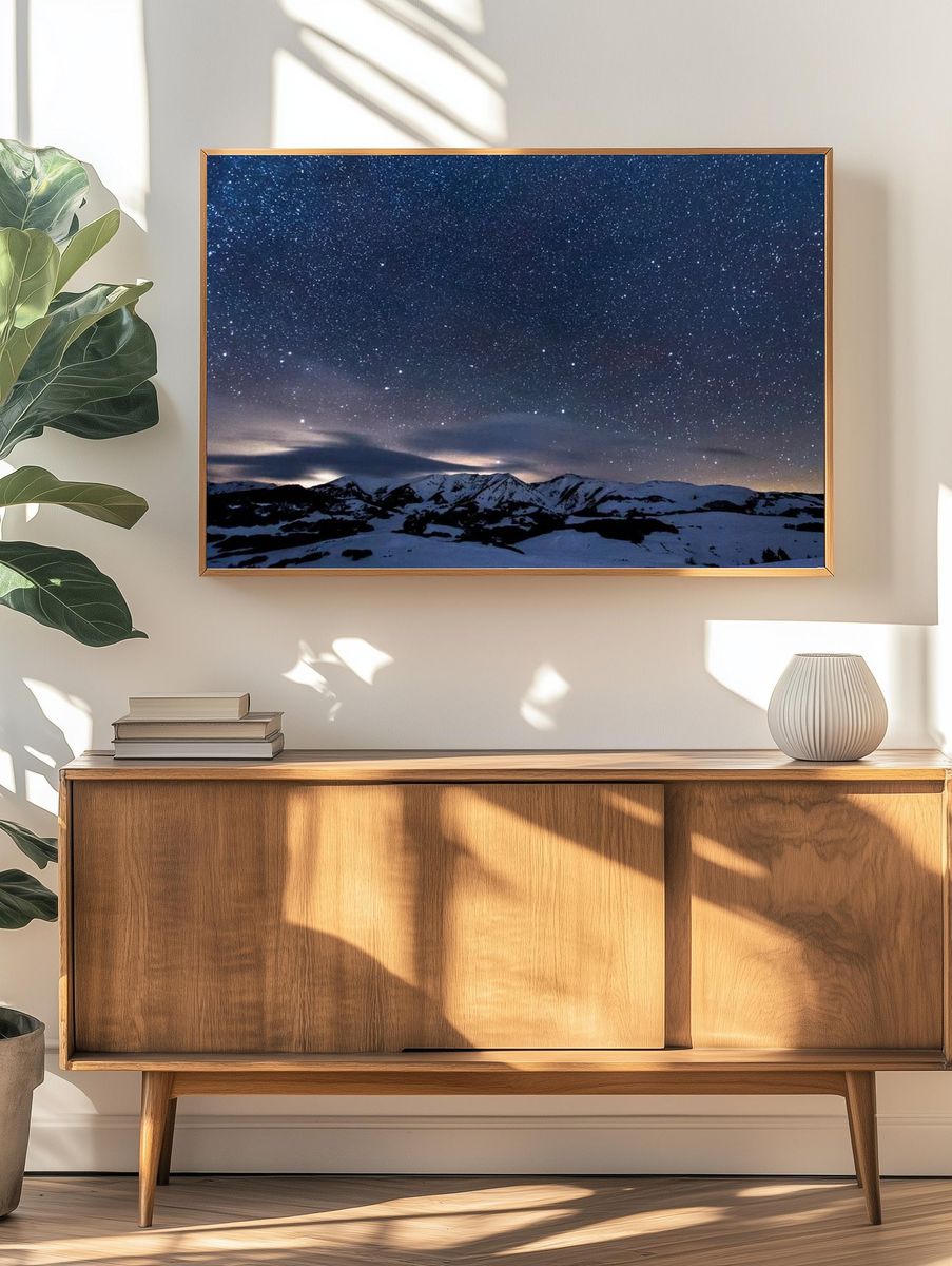 Galaxy wallpaper desktop background, HD. — room view 3