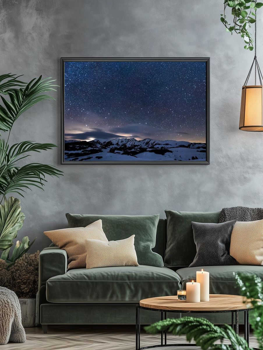 Galaxy wallpaper desktop background, HD. — room view 4