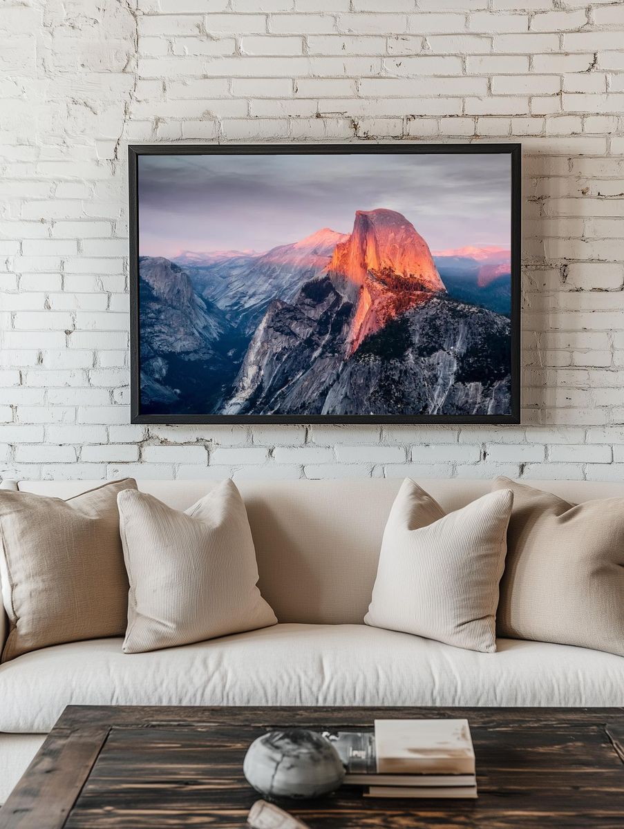 Half Dome sunset as seen. room preview