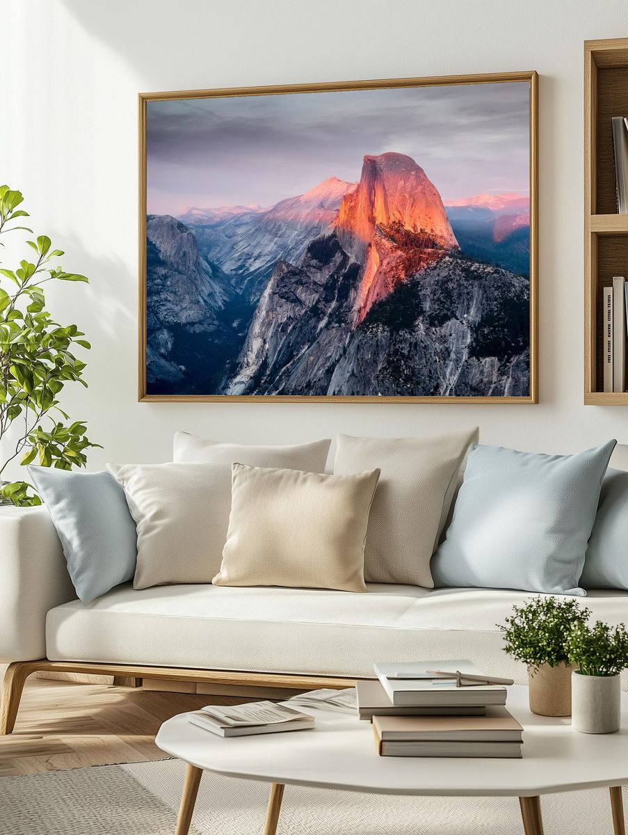 Half Dome sunset as seen. — room view 2