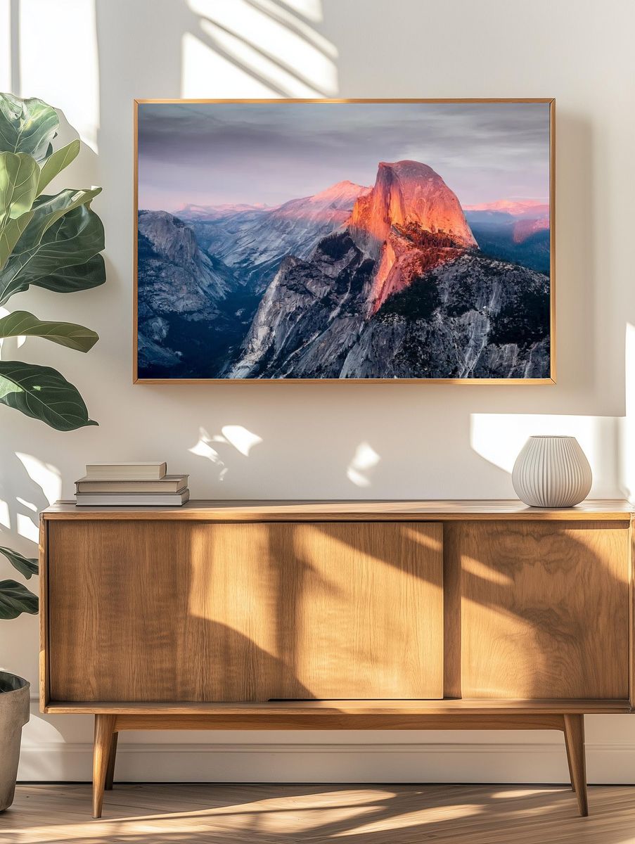 Half Dome sunset as seen. — room view 3