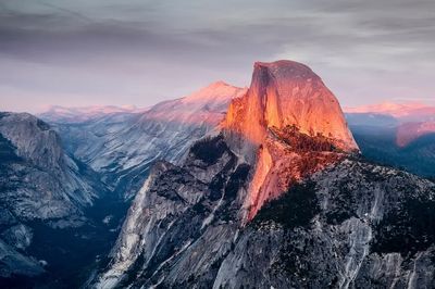 Half Dome sunset as seen.