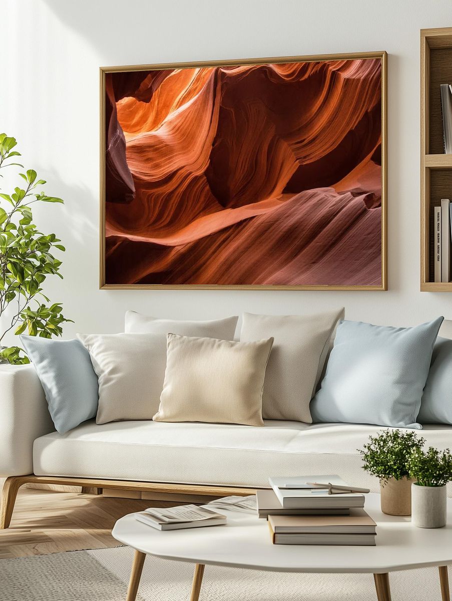 Desktop wallpaper Antelope Canyon background. — room view 2