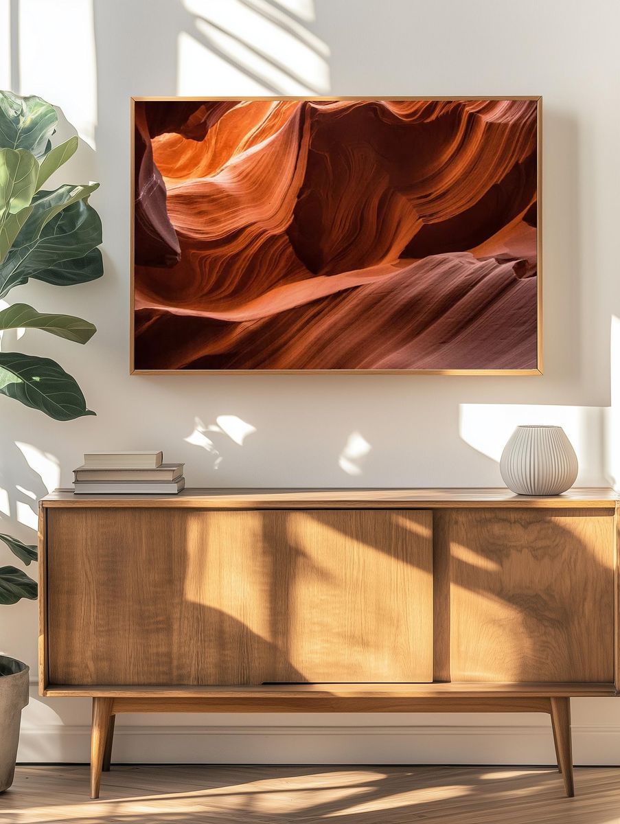 Desktop wallpaper Antelope Canyon background. — room view 3