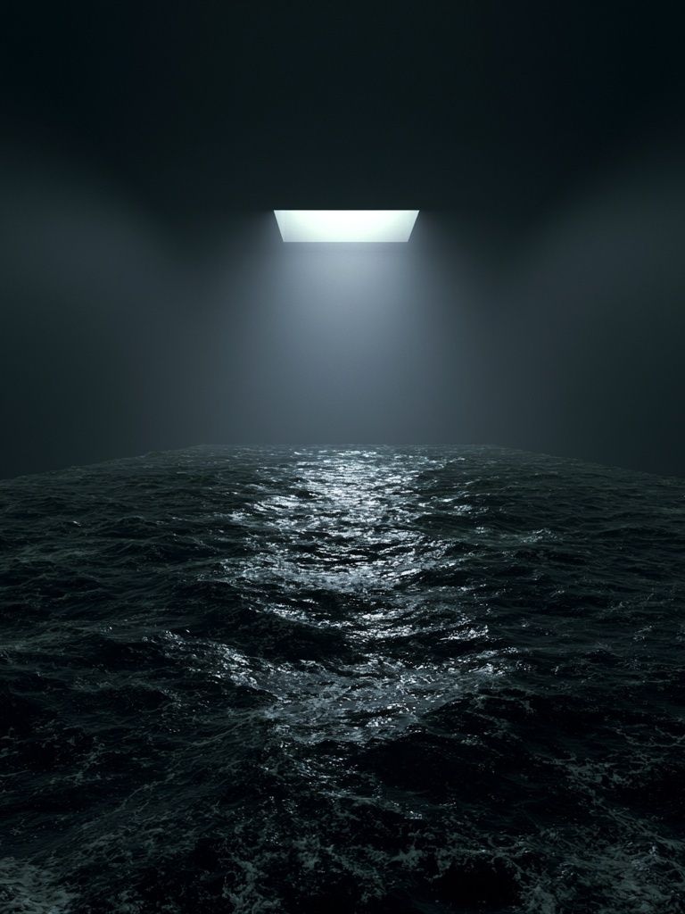 Moonlit Ocean Void Print. poster detail