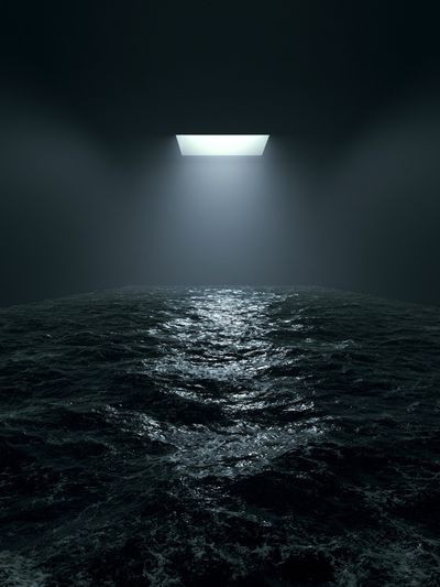 Moonlit Ocean Void Print.