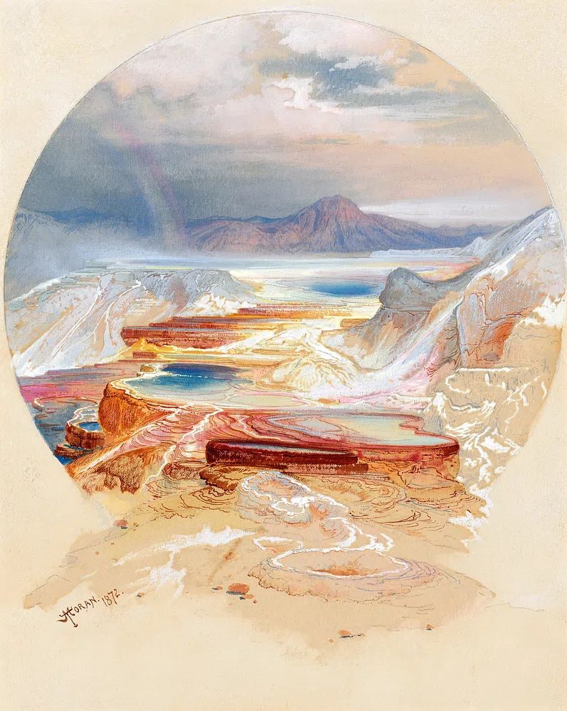 Grand Canyon Vista Watercolor Print. poster detail