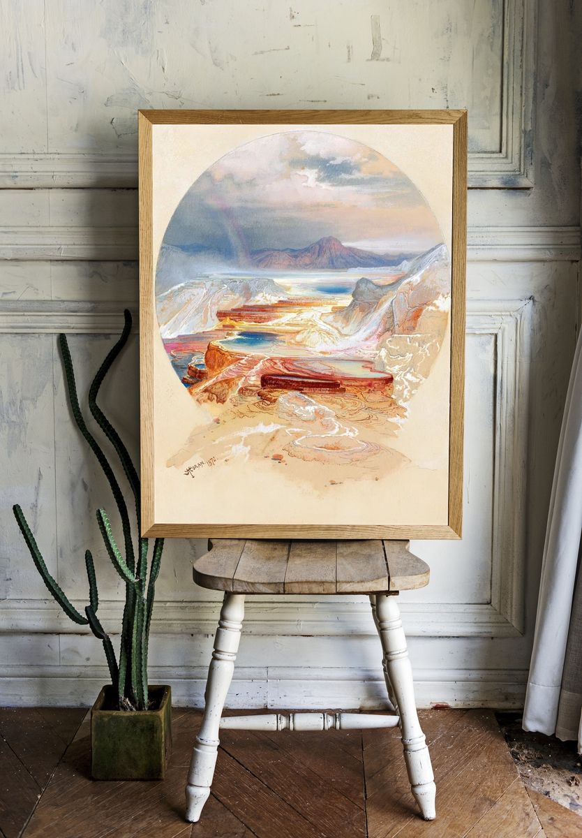 Grand Canyon Vista Watercolor Print. room preview