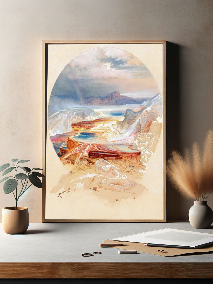 Grand Canyon Vista Watercolor Print. — room view 2