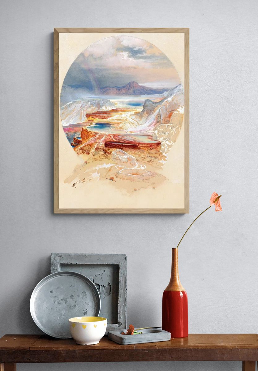 Grand Canyon Vista Watercolor Print. — room view 3