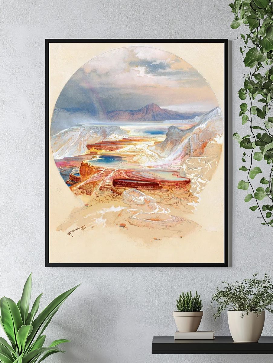 Grand Canyon Vista Watercolor Print. — room view 4