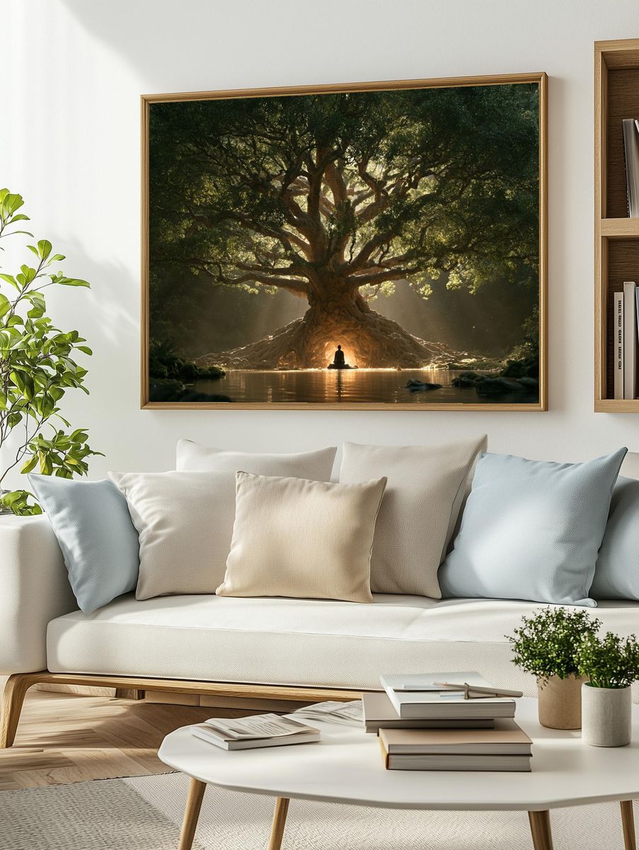 Sacred Tree Meditation Poster. — room view 2