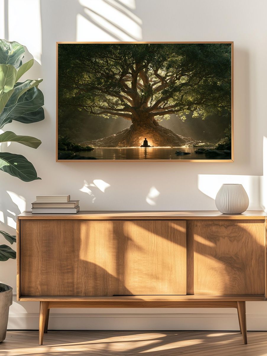 Sacred Tree Meditation Poster. — room view 3
