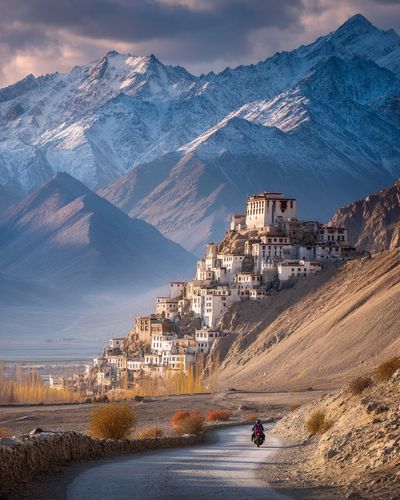 Himalayan Monastery Landscape Print