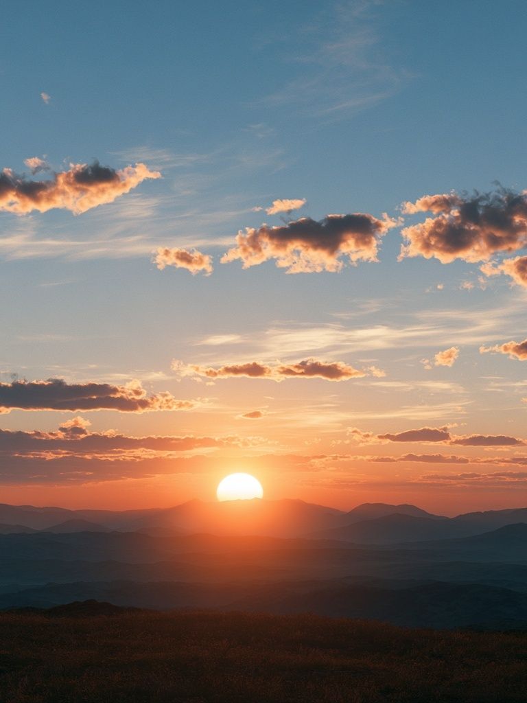 Sunset Mountain Horizon Print. poster detail