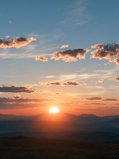 Sunset Mountain Horizon Print.