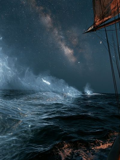 Milky Way Ocean Voyage Print.