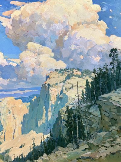 Mountain Canyon Cloudscape Print. poster