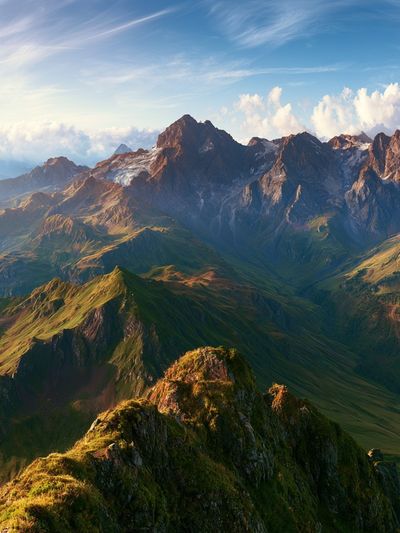 Alpine Mountain Sunrise Poster.