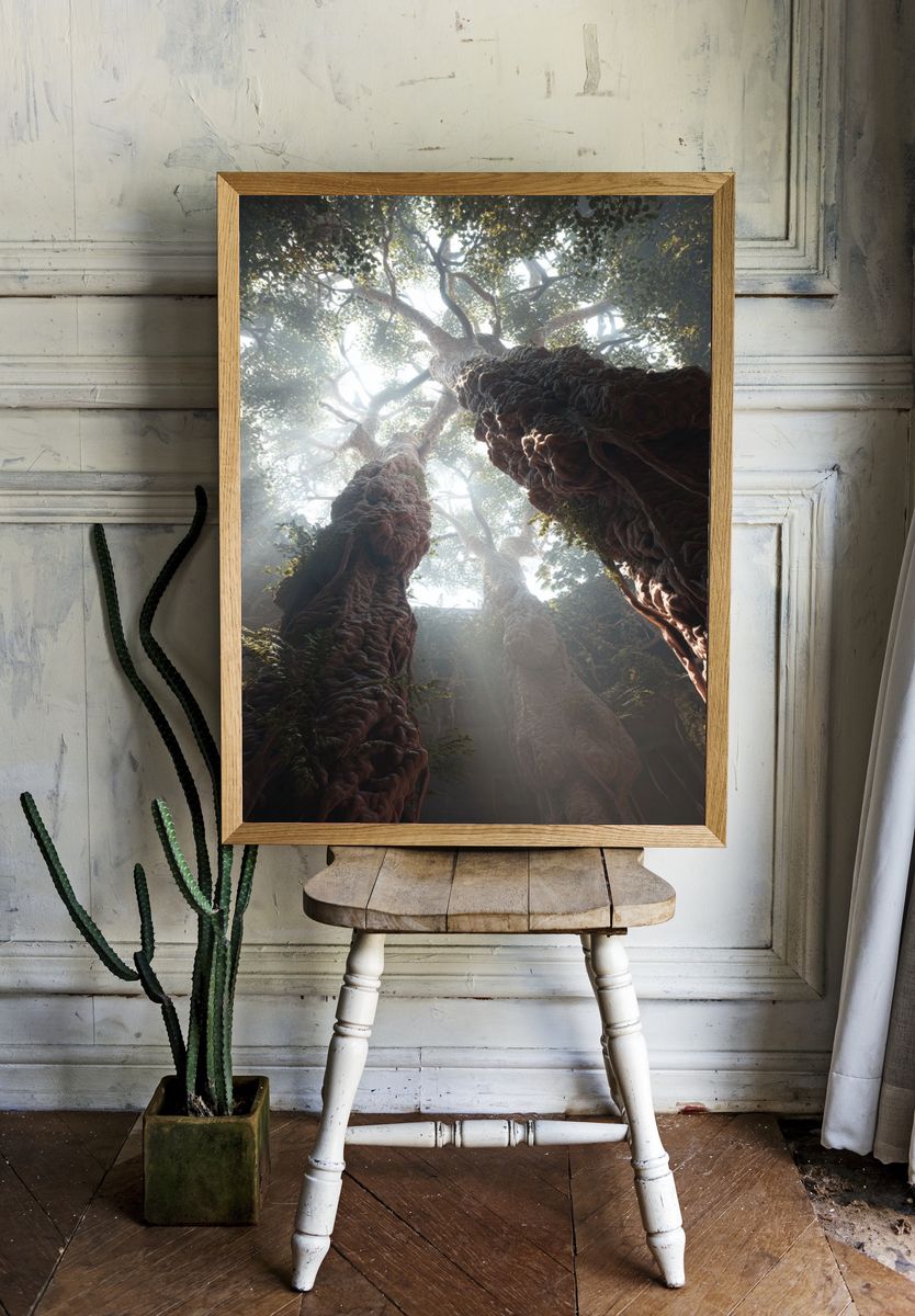 Ancient Forest Canopy Poster. — room view 1