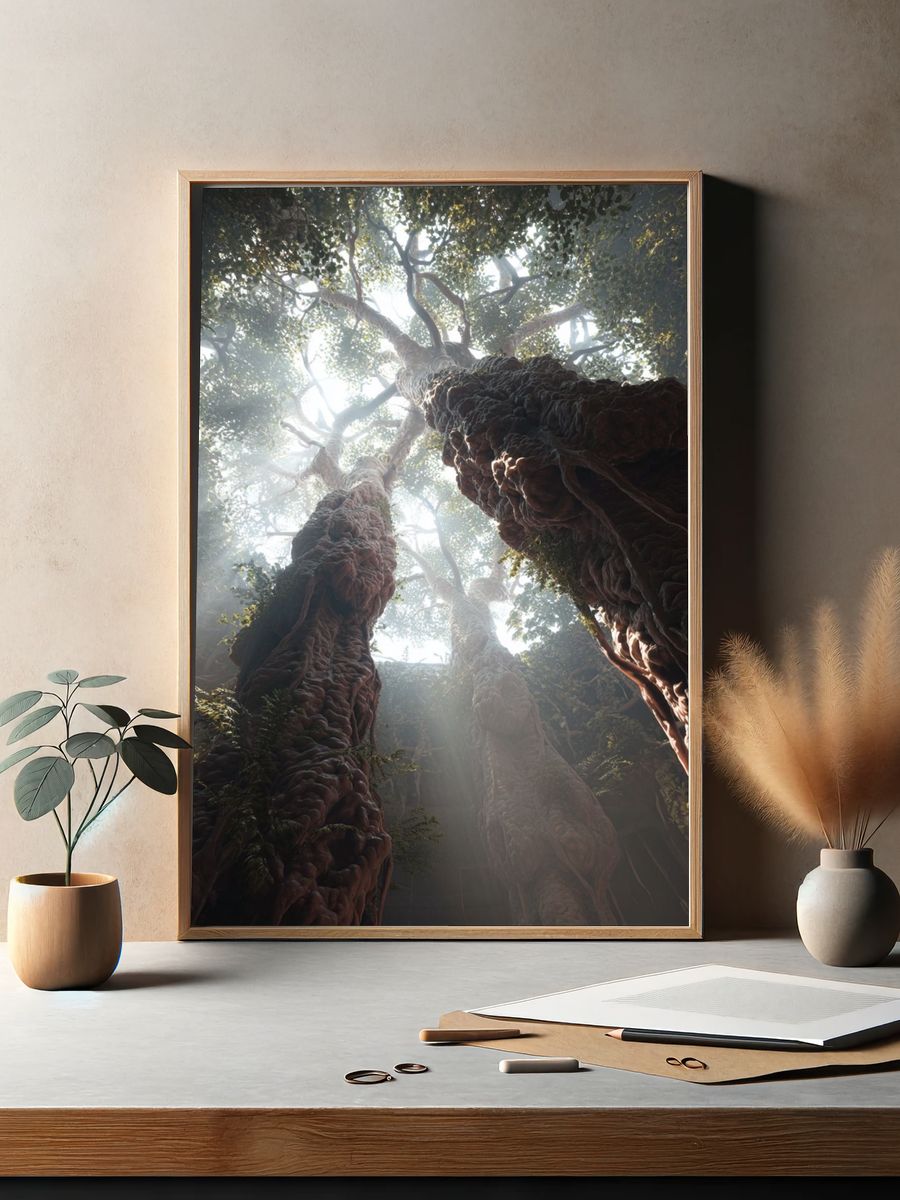Ancient Forest Canopy Poster. — room view 2