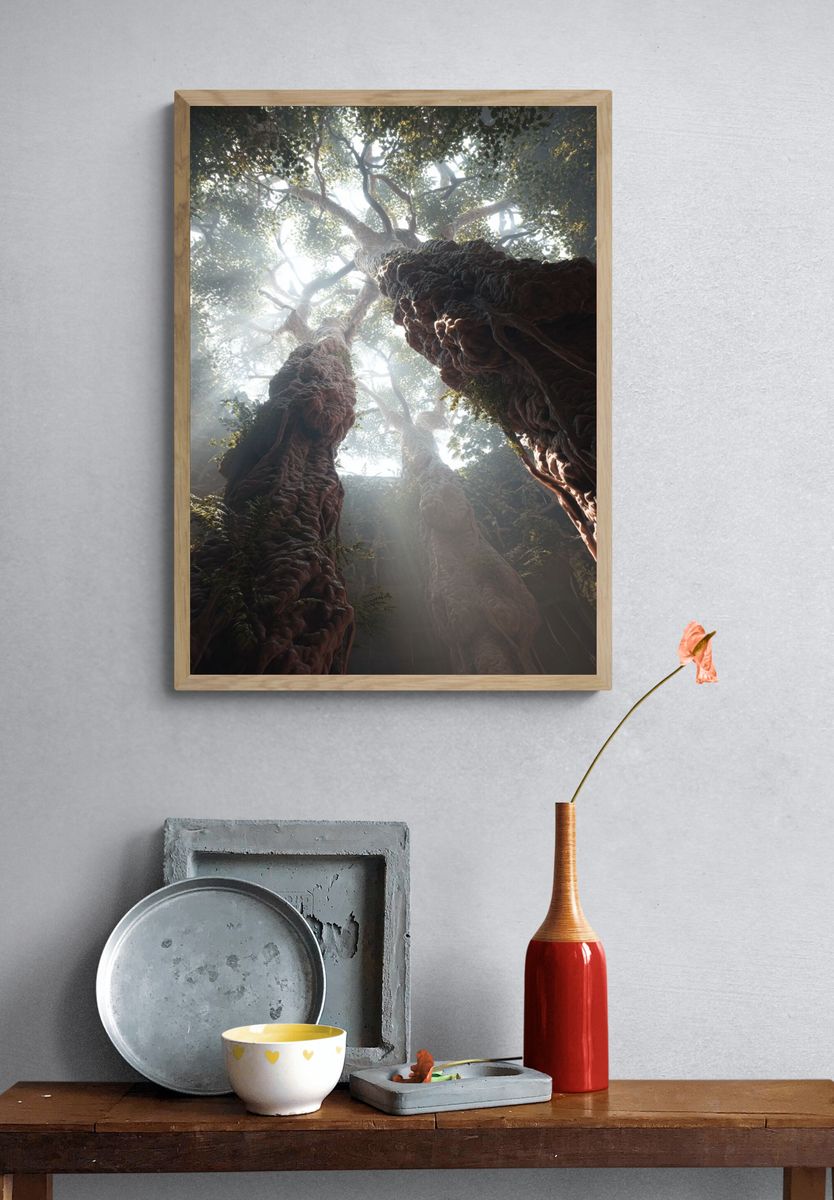 Ancient Forest Canopy Poster. — room view 3