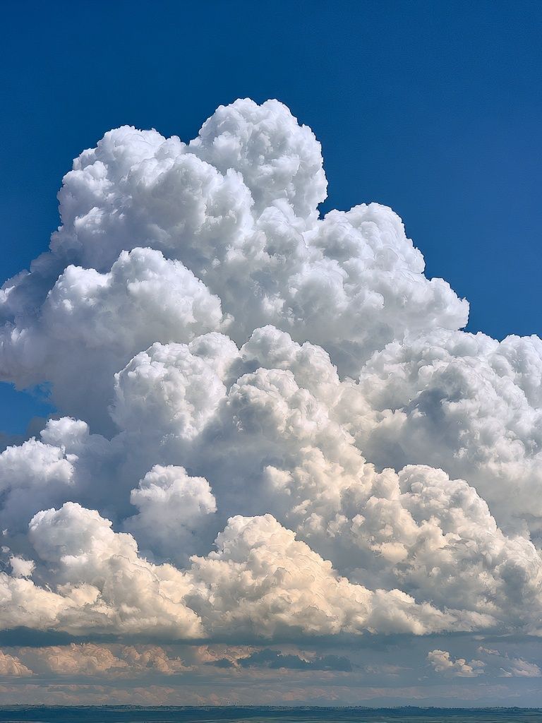 Towering Cloudscape Nature Poster. poster — nature art