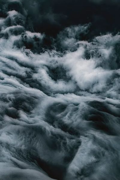 An ocean of clouds.