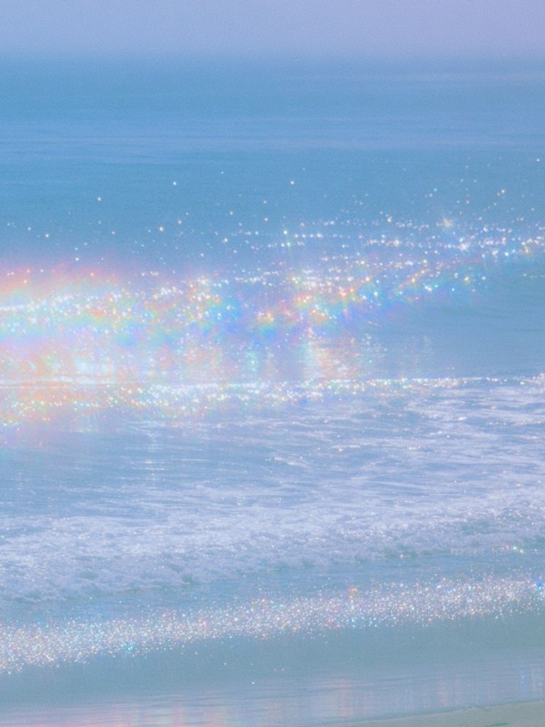 Pastel Ocean Rainbow Poster. poster — nature art