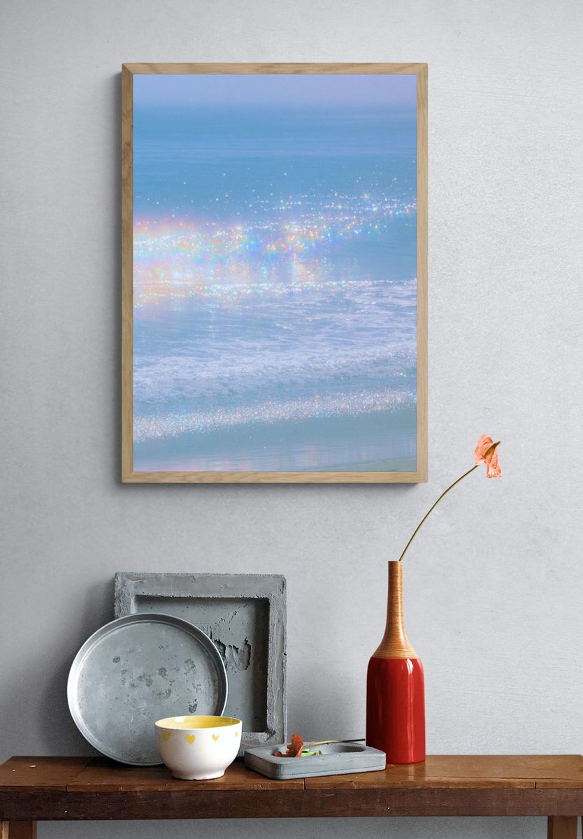 Pastel Ocean Rainbow Poster. — room view 3