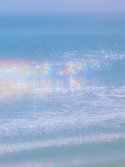 Pastel Ocean Rainbow Poster. poster