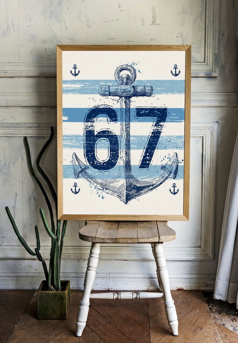 Nautical Anchor 67 Poster room preview