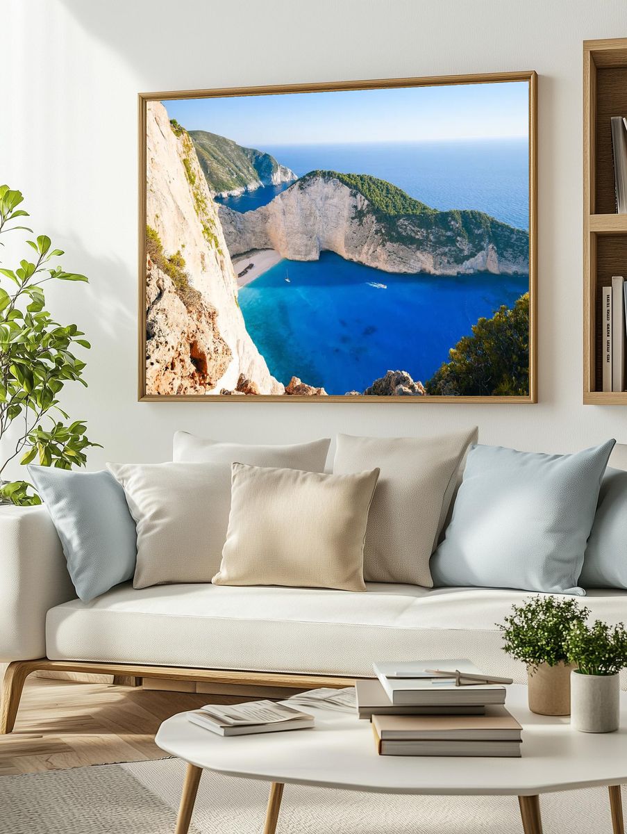 Navagio Beach — Nature Print. — room view 2