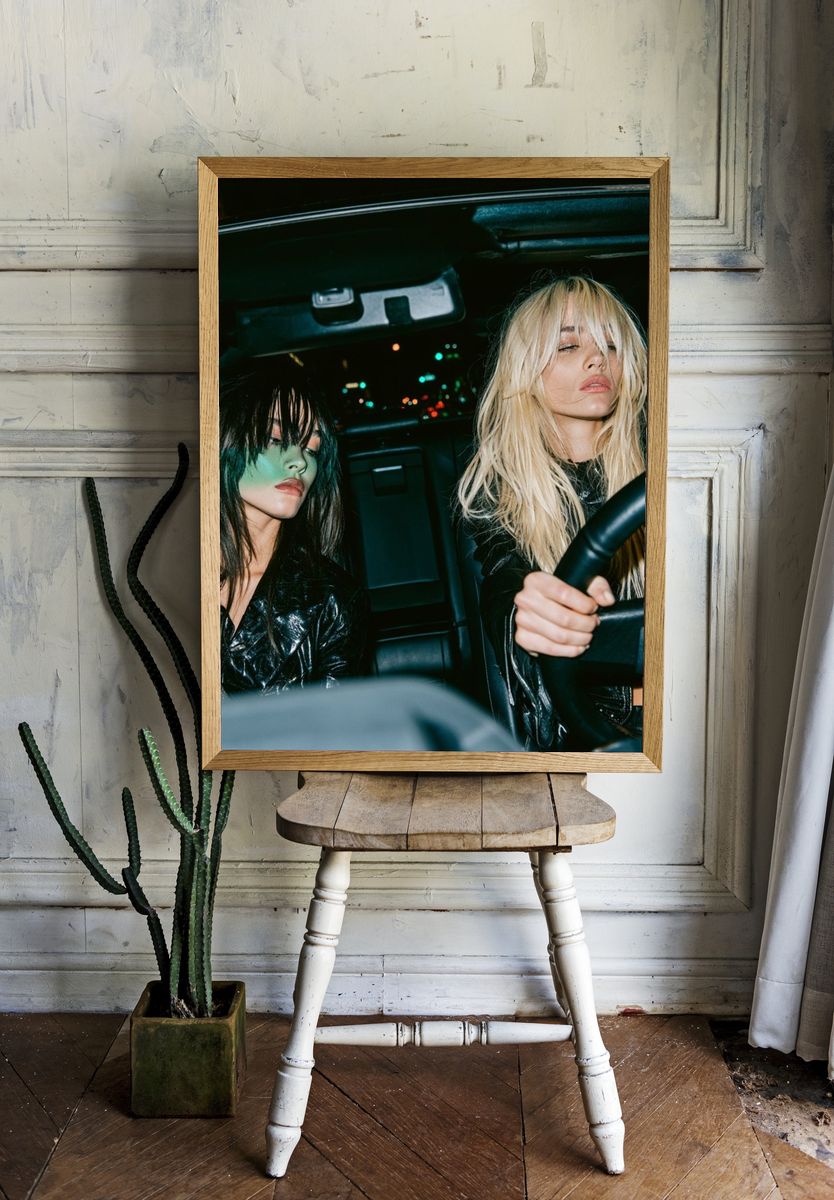 Night Drive Portrait Photography Poster. room preview