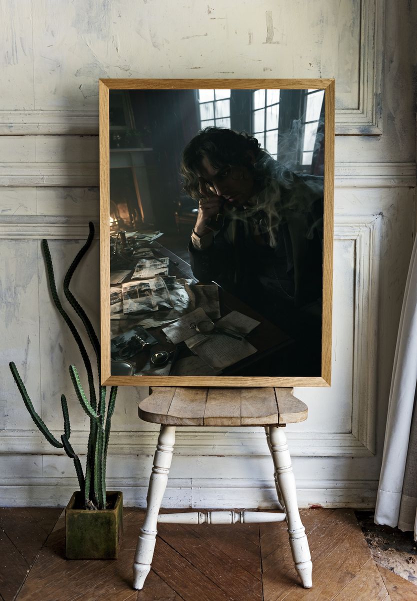 Noir Detective Portrait Poster. room preview
