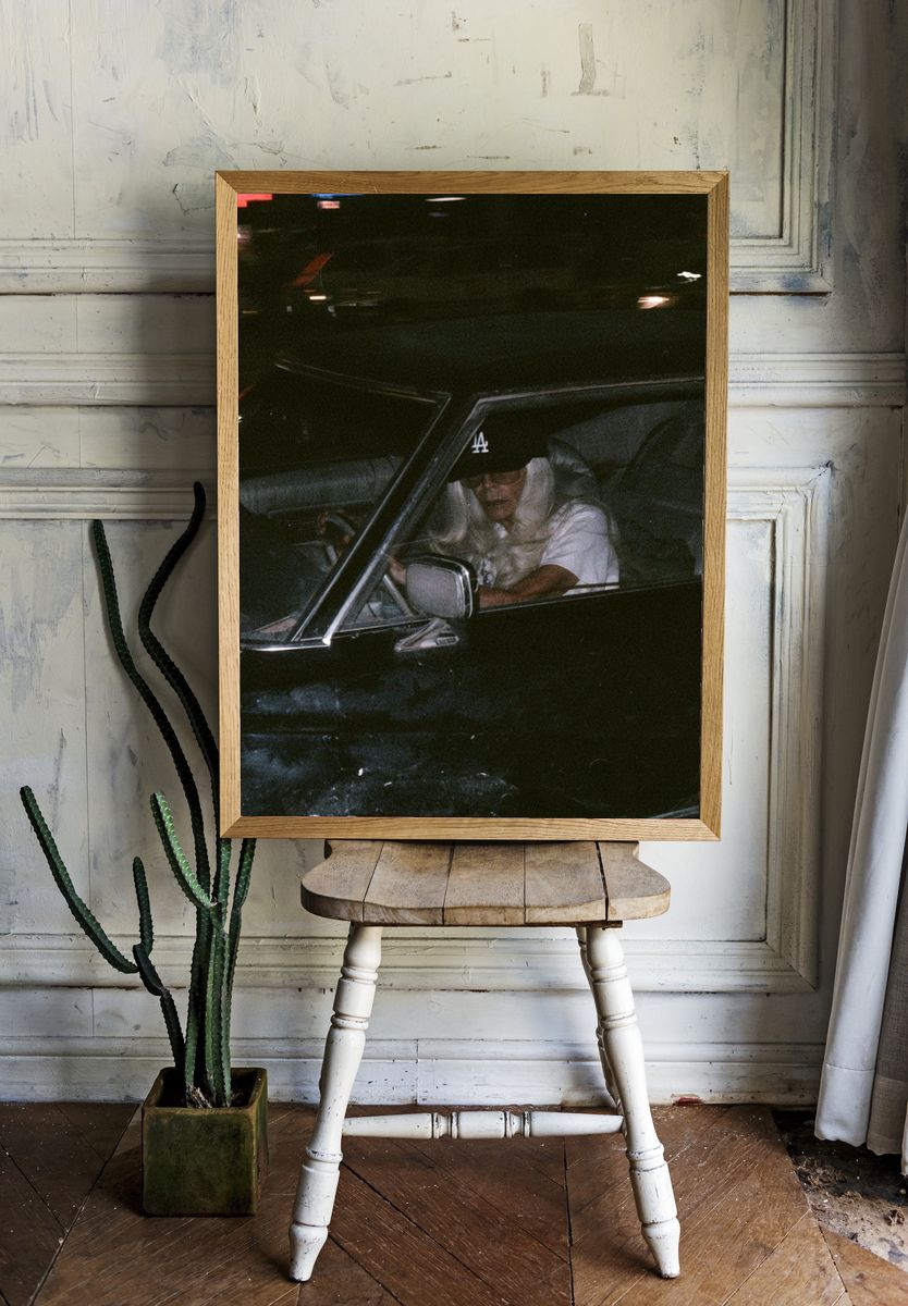 Night Drive Portrait Photography Poster. — room view 1