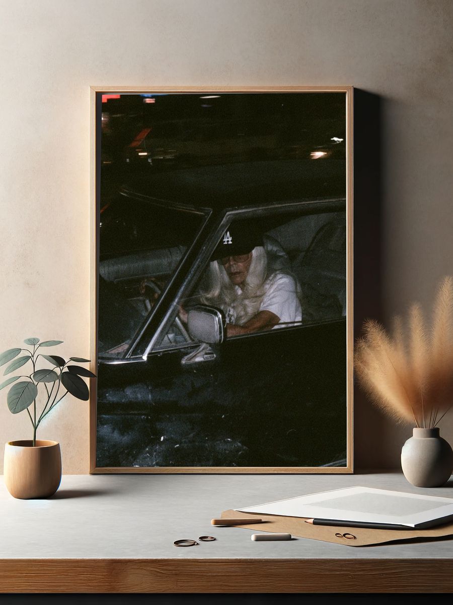Night Drive Portrait Photography Poster. — room view 2