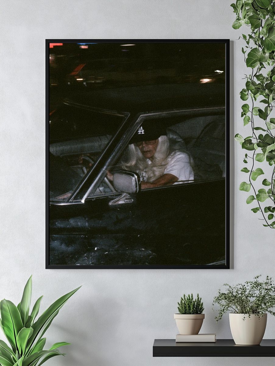 Night Drive Portrait Photography Poster. — room view 4