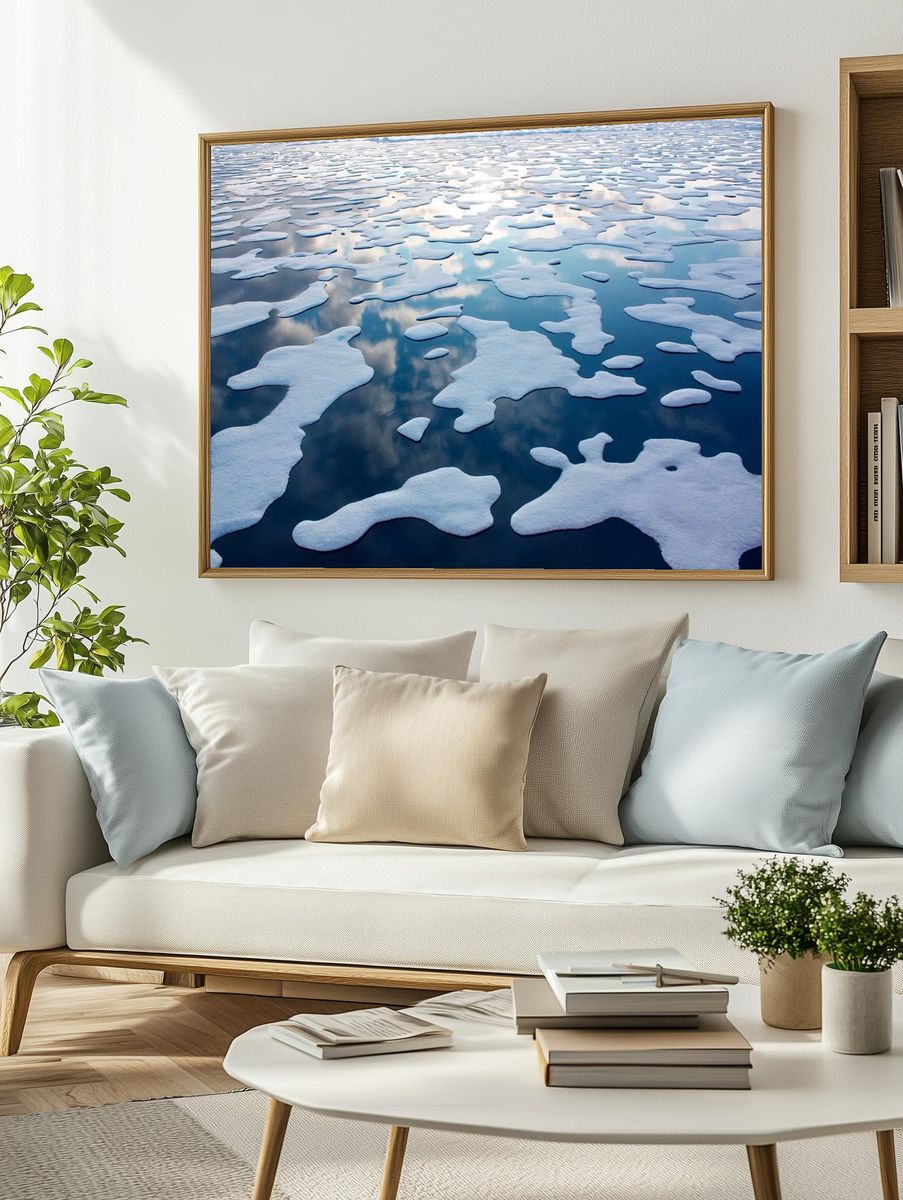 Melting Ice Caps — Nature Photography Print. — room view 2