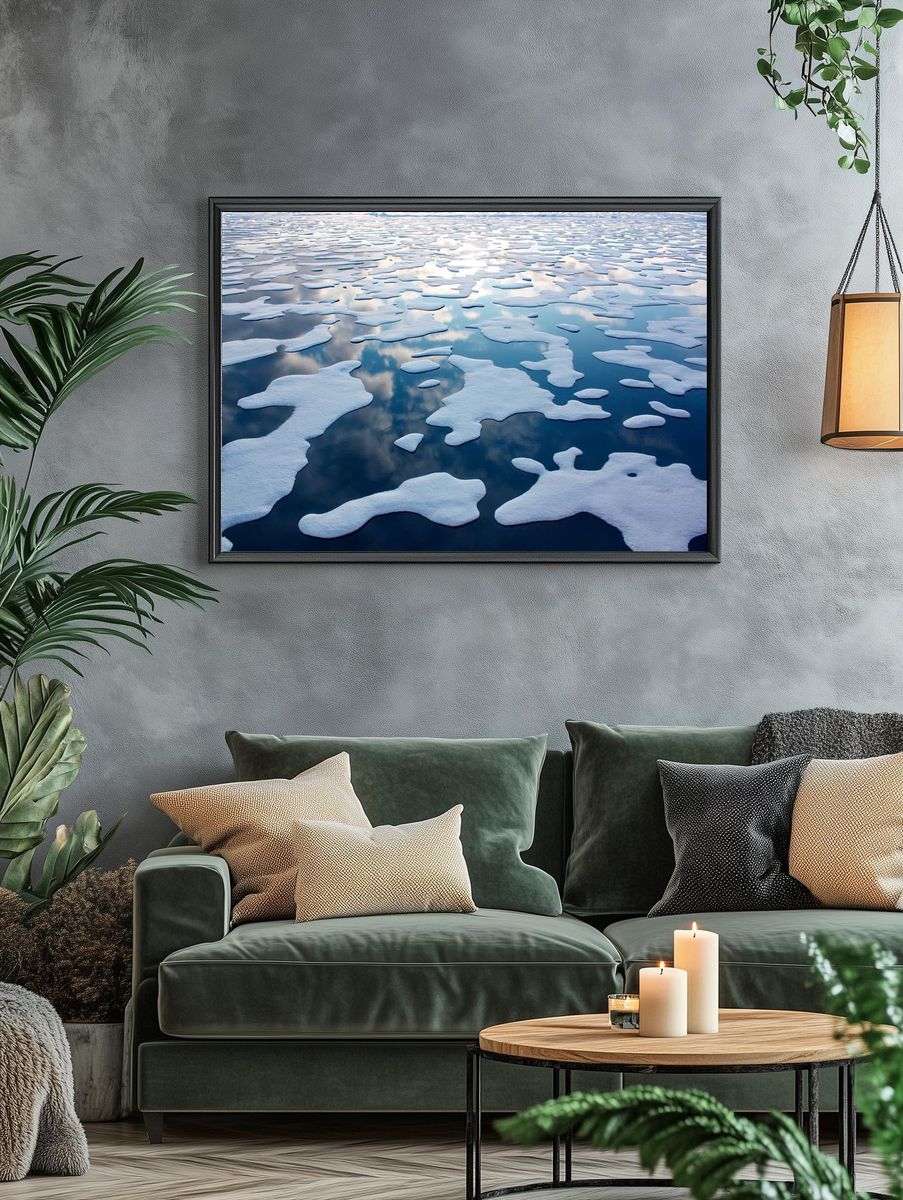 Melting Ice Caps — Nature Photography Print. — room view 4