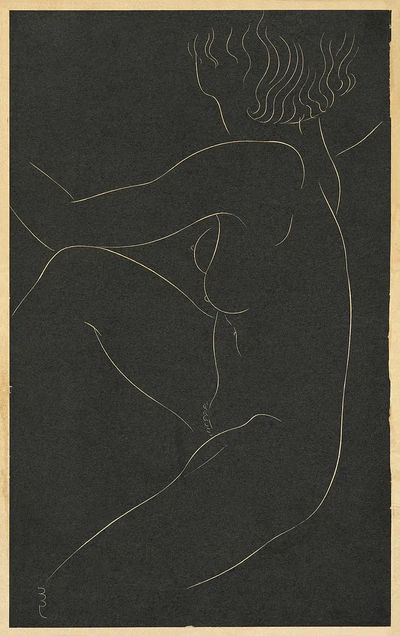 Female nude, seated. (1937) Eric. poster