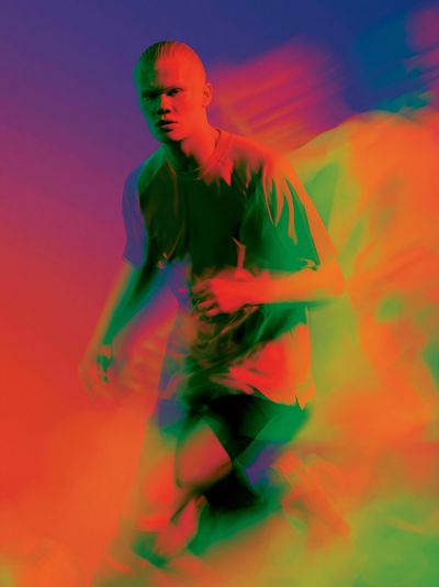 Neon Motion Portrait Print.