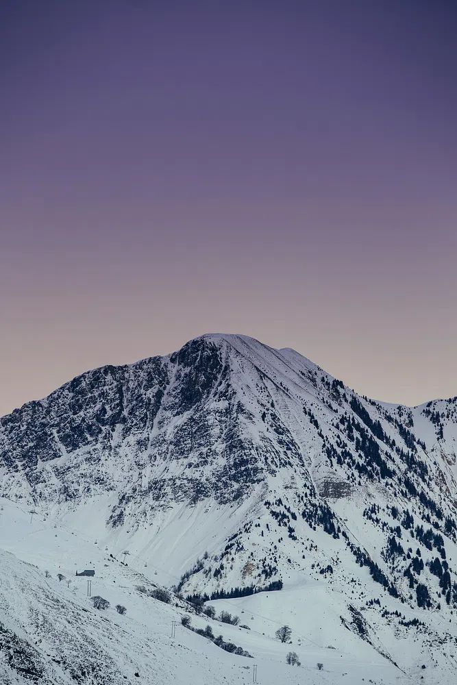 Snowy Mountain Landscape Poster. poster — nature art