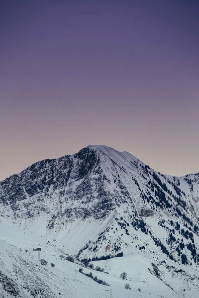 Snowy Mountain Landscape Poster.