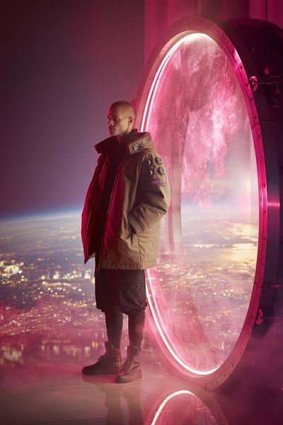 Neon Portal Portrait Poster.