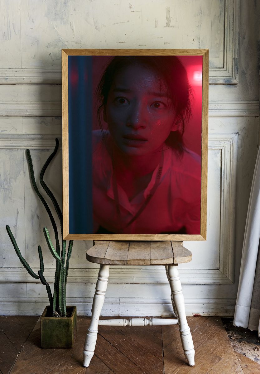 Neon Portrait Photography Poster. — room view 1
