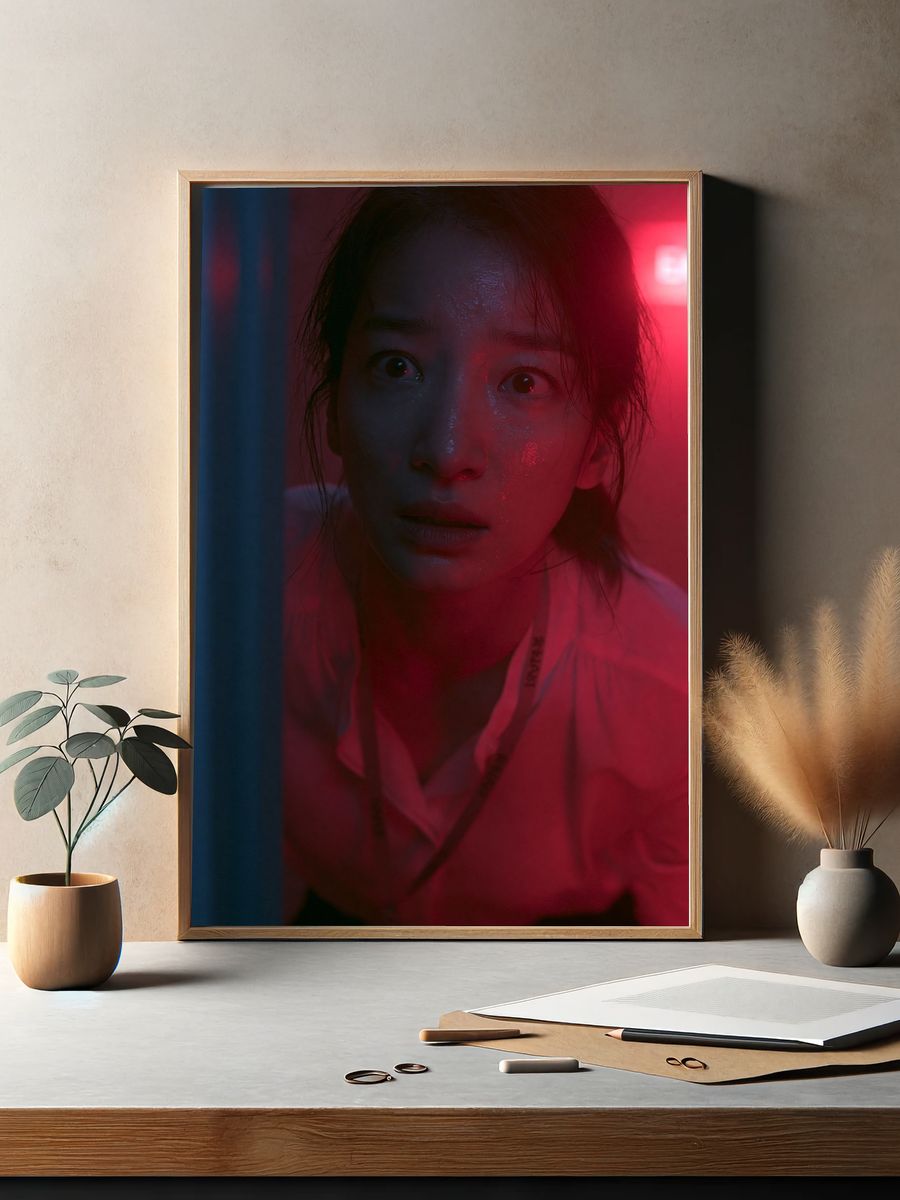 Neon Portrait Photography Poster. — room view 2
