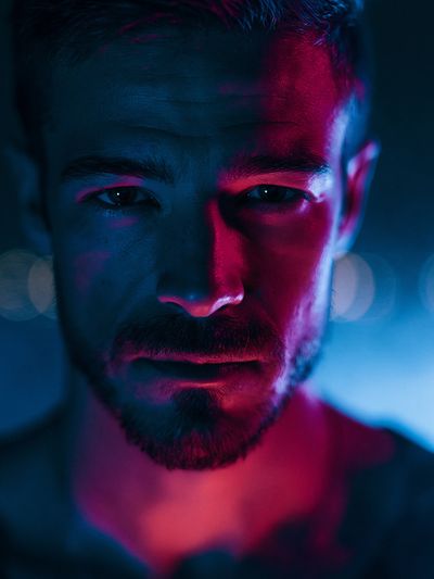 Neon Portrait Poster.