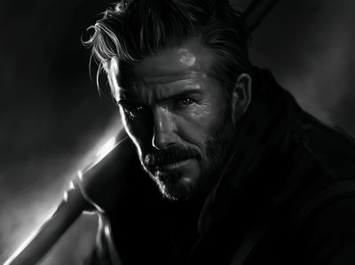 Moody Noir Portrait Poster.