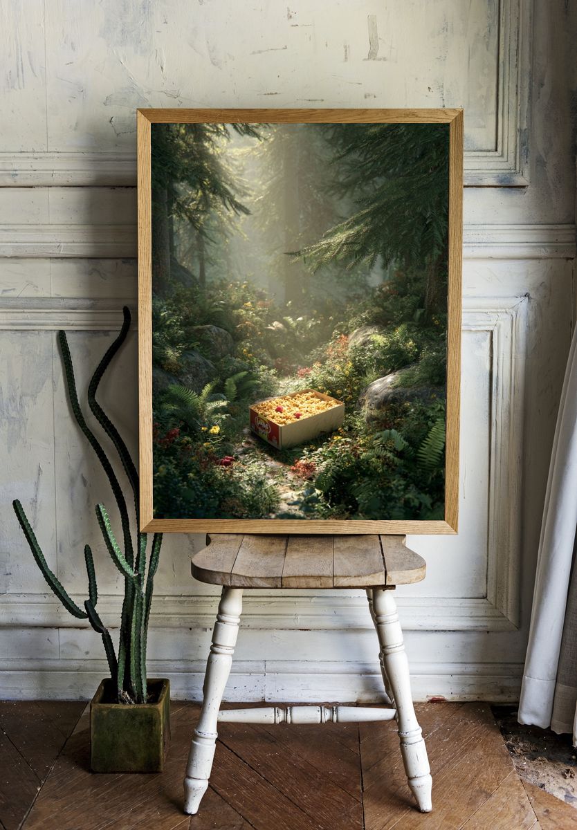 Forest Snack Box — Nature Print room preview